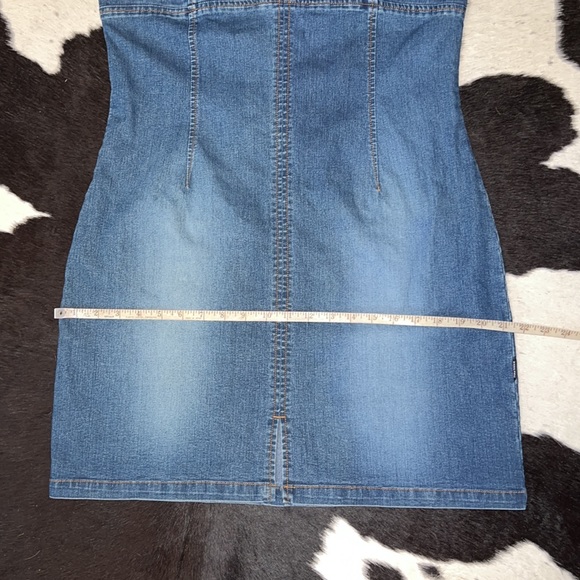 Vintage Y2K Rampage Denim Lace-up Mini Dress - Picture 7 of 11